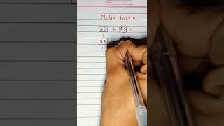 Maths Puzzle shorts #shorts #additintricks