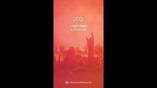 LCO login page