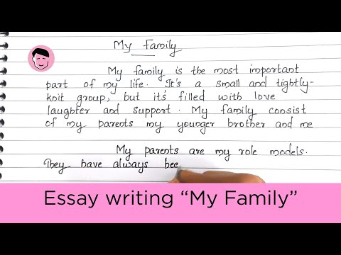 My Family Essay writing in English