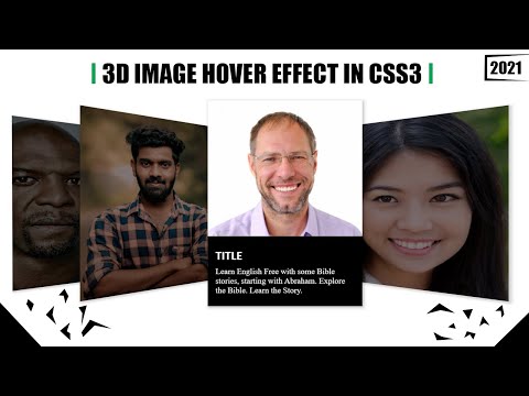 3D Image Hover Effects In CSS3 in Hindi.#designingIn2021 #Preserve-3D-Property.