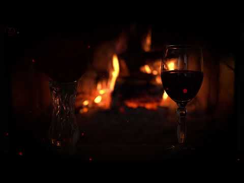 Romantic Music for Love Night❤️Crackling Fireplace & Love Making Music 3 Hours, Wine and Chill Music