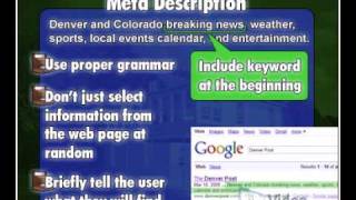 Great HTML Meta Tags for Search Engine Optimization