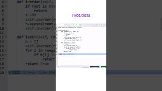 Check for BST #geeksforgeeks #coding #gfg #python #gfgpractice #gfgstreek #gfgpotd #programming