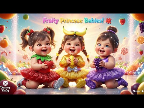 Dudi Dudi Dam Dam – Fruity Time 🍉 | Baby Eating Fruits Song | Bouncy Baby Nursery Rhymes