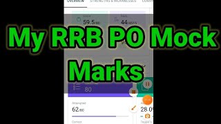 My RRB PO Mock Marks/Testbook/@TheBankersChoice16 #rrbpo #bankexams #ibpsrrb #sbiclerk #ibps