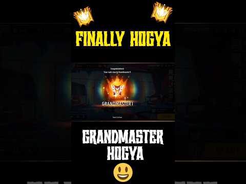 Finally Grandmaster Hogya ☺️👍 #short  #gaming #trending #trend #motivation #grandmaster #shorts #yt