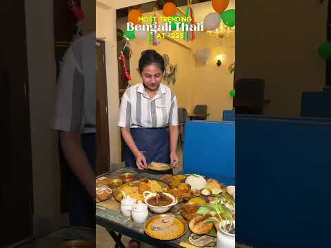 Most trending Bengali Thali #bengalifood #food #trendingshorts #trendingfood #viral #shorts