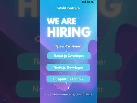 🔥WebContrive Hiring! Multiple IT Job Openings in Surat | Freshers & Experienced Apply Now #trendig