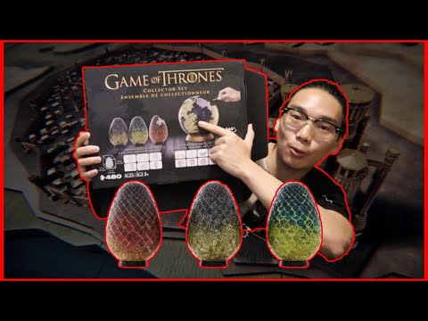 Assembling Game of Thrones Collector Set Puzzle | Dragon Eggs + Westeros & Essos Globe