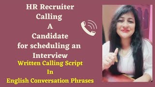 HR Recruiter Calling Script | Calling A Candidate for Interview #callingscript #readytogetupdate