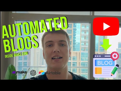 Turn 100s of Youtube Videos Into Blog Posts With Make.com, ChatGPT and Airtable - 100% automated