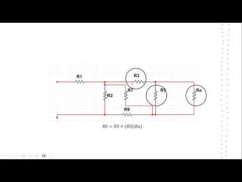 Análisis de Circuitos.- Simplificación de una red de resistencias.