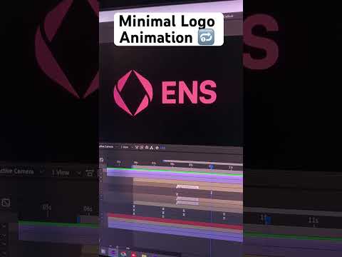 MINIMAL LOGO ANIMATION 💻 #logoanimation #youtubeshorts #shorts