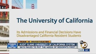 Audit slams University of California system