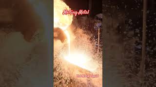 Puring Melted Metal Of Furnace | Hot Metal | Metal Melting ‎@ITI COACHING BY SGM 