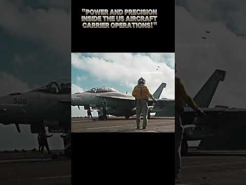 Power and Precision—Inside the US Aircraft Carrier Operations! #military #automobile #specialforces