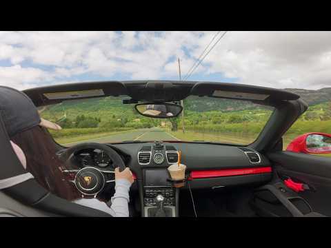 drive with me through california wine country in a porsche boxster spyder