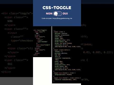 Toggle en pure css! #javascript #coding #webdeveloper #javascriptprogramming #codeforbeginners