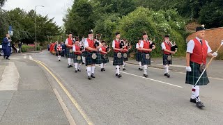 Shirley Pipe Band at Bromsgrove Court Leet 2023