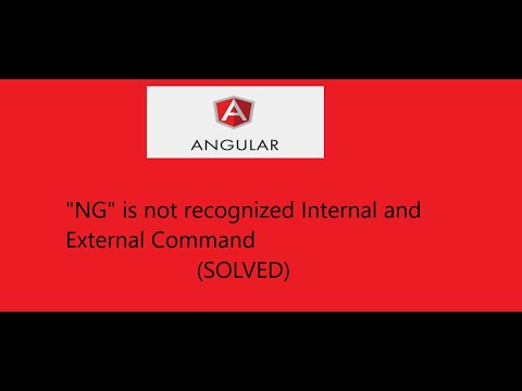 How to fix 'ng' is not recognized as an internal or external command for @angular/cli in Angular