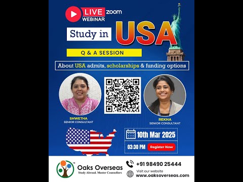 Study in USA - Q & A Session by Oaks Overseas