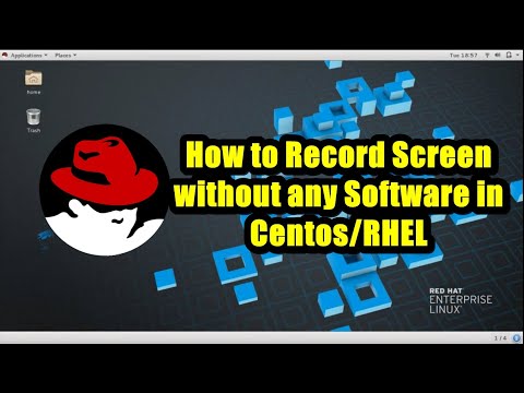 Desktop Screen Recording in Red hat 7 (RHEL7) without software