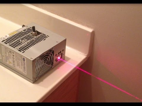 Red Computer Power Supply Laser!