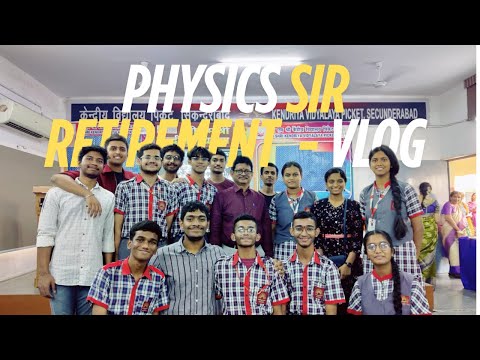 Physics Sir Retirement Day | Vlog - 7 | School