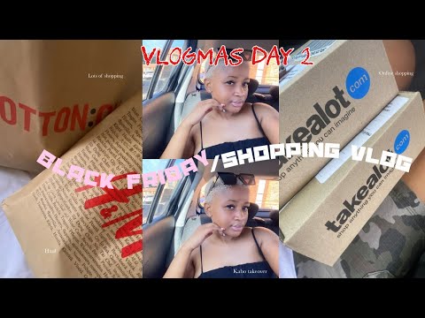 VLOGMAS DAY 2: Black Friday / shopping vlog | South African YouTuber