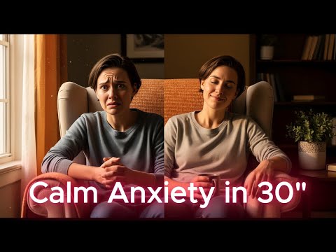 This 30-Second Trick Can Calm Your Anxiety Instantly #anxietyrelief #stopoverthinking