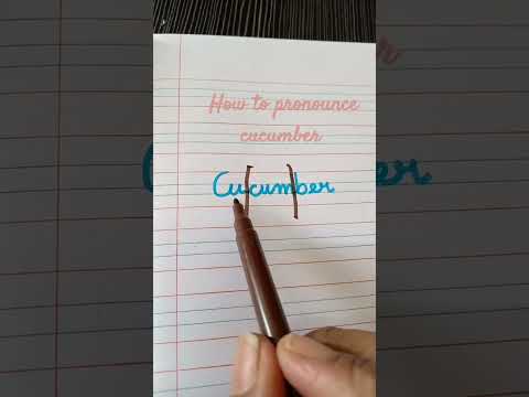 how to pronounce cucumber