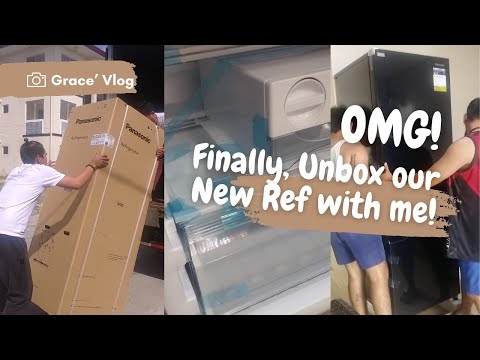 Unbox our New Ref with Me | Panasonic NR BV360GKPH Refrigerator