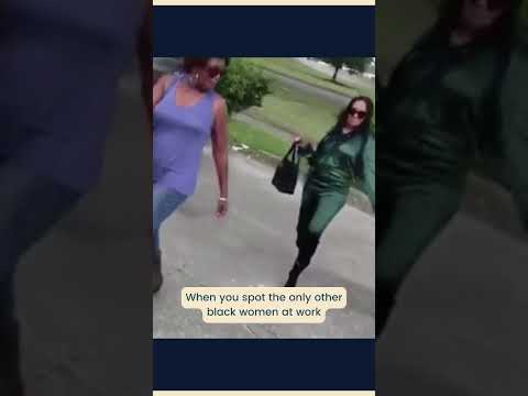 When you spot the only other black person at work #shorts #youtubeshorts