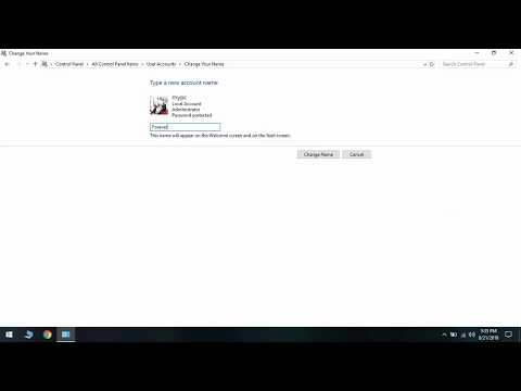 How to Change Account Name in Windows 10