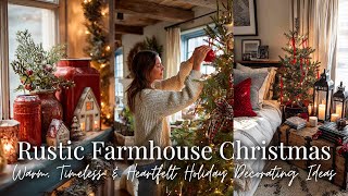 🎁 Rustic Farmhouse Christmas Decor 2025: Cozy Vintage Cottage Charm & Timeless Warmth
