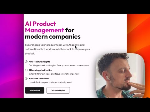 SupaPM homepage update - focusing on the benefits of AI product management for product teams