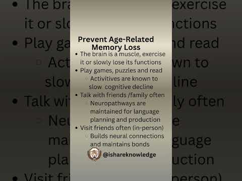Preventing Age-Related Memory Loss- Tonya Mead PhD