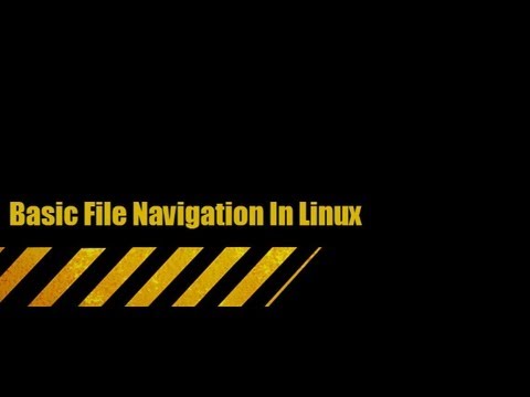 Linux Tutorial One: Basic File Navigation