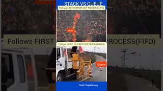 Stack vs QUEUE - The difference 🤔