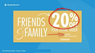 Dynamicweb 2 Minute Topic: Promo Codes