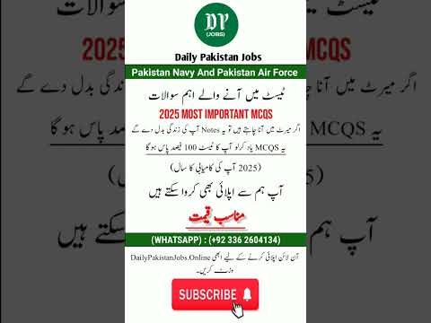 Pak Navy And PAF Test Preparation 2025 – Join Armed Forces With Confidence