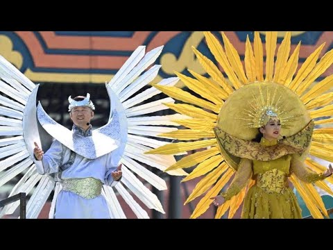 [Монгол наадам нээлт 2024] - Уяхан замба тивийн наран | Уртын дуучин Г.Энхбаатар, Э.Болормаа