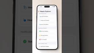 🎛️ Dive into SwiftUI Pro Haptics with Interactive Feedback Explorer!
