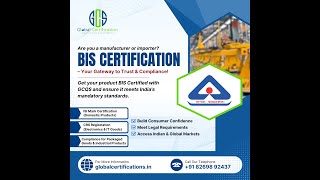 Get BIS Certified with GCQS | Trusted Partner for Indian Market Access #biscertification