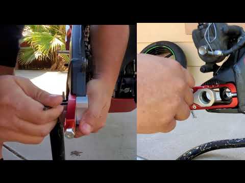 Install Lightech Chain Adjuster on 2009-2012 ZX6R