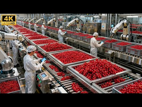 Inside a Modern Red Currant Factory: From Fresh Currants to Bright Red Concentrate (Full Process)