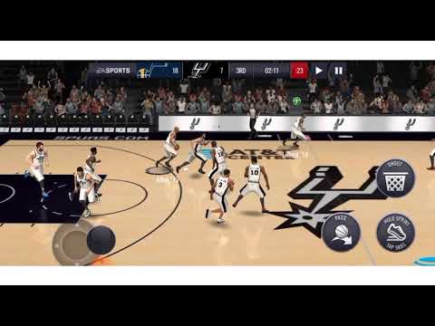 NBA Live mobile basketball jazz vs spurs conference quarterfinals