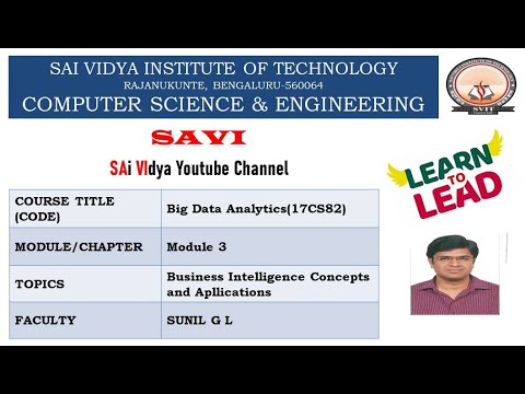 Module 3 Business Intelligence Concepts and Applications