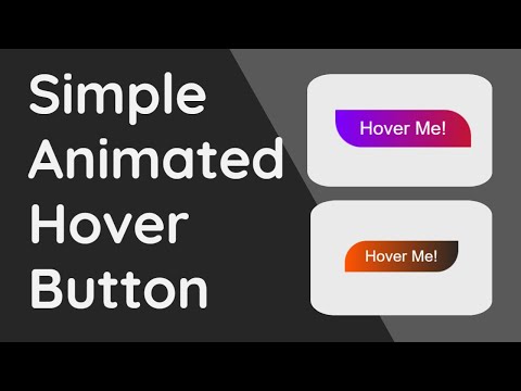 Simple Animated Hover Button With HTML And CSS
