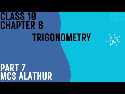 Class 10 Trigonometry chapter 6 